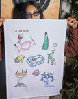 Sardine X Club Sup Tea Towel