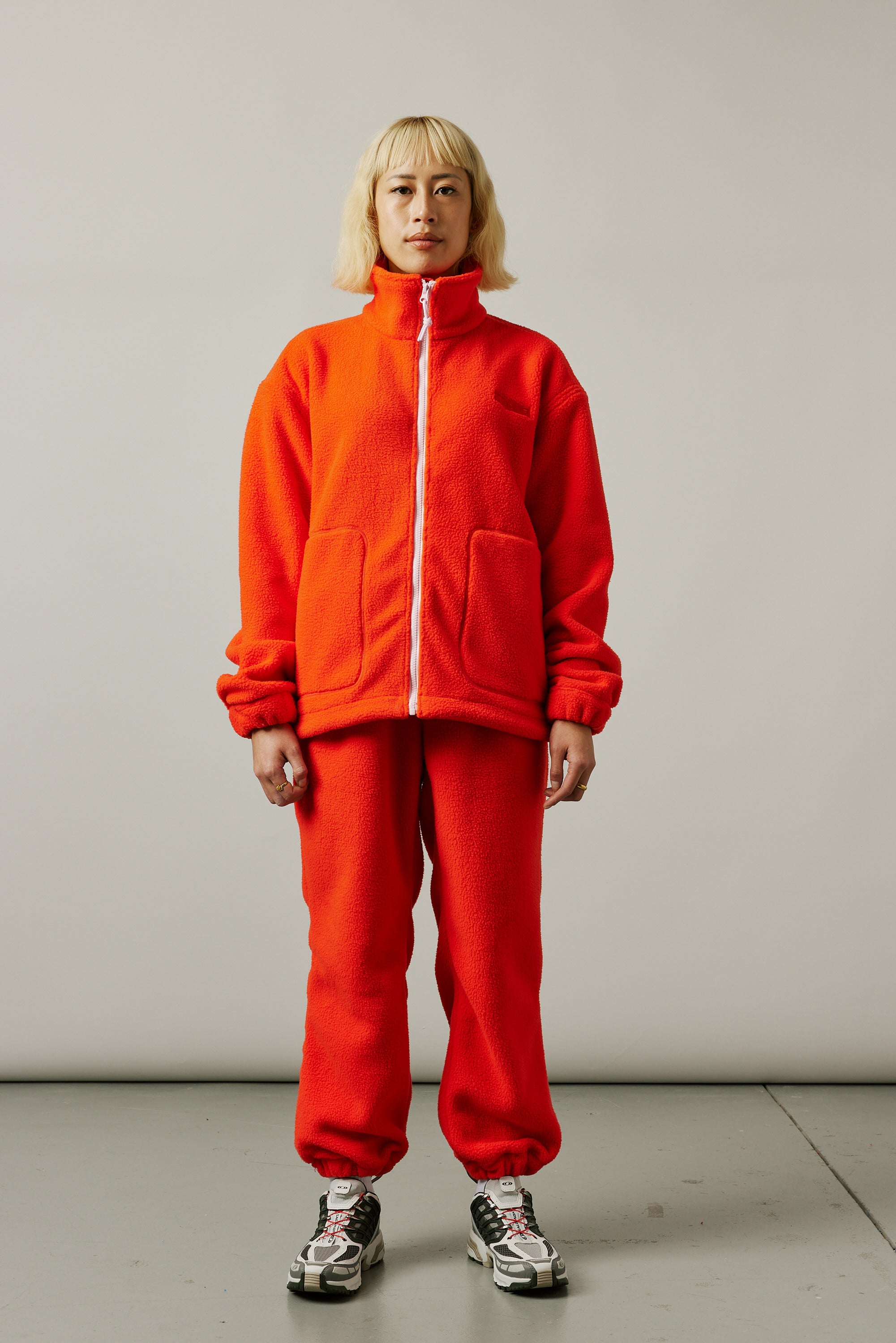 Fleece Jacket in Red – SARDINE SUPPLY