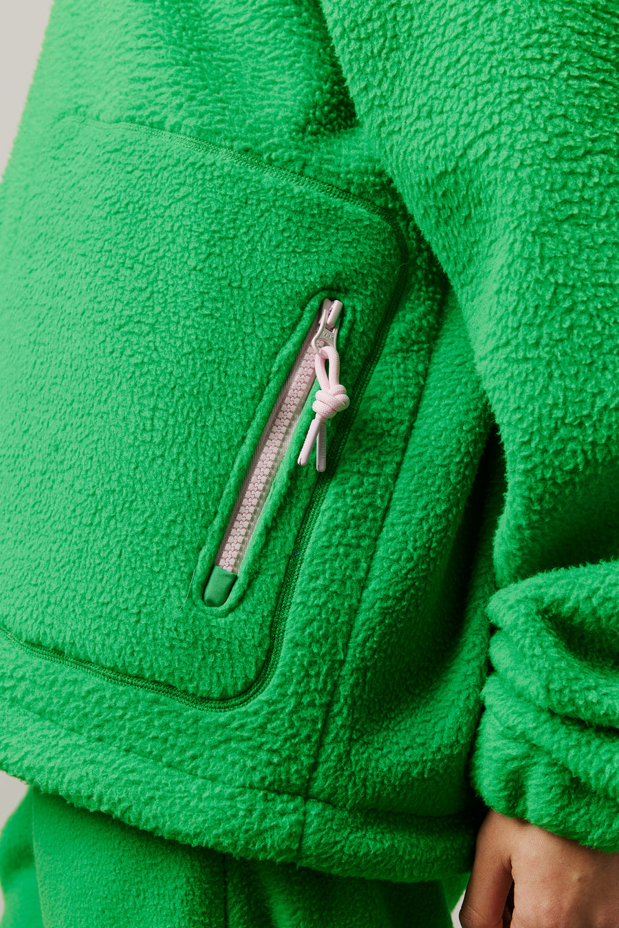 The Beautiful Mistake - Green Fleece Jacket