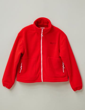 Fleece Jacket in Red