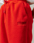 Fleece Pant in Red